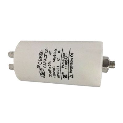 CBB Electric Motor Capacitor 30-100Uf Dual Round Class C For Washing Machine Motor
