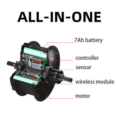 AC Brushless DC Motor 100W-500W Torque Sensing Folding Bicycle Hub Motor